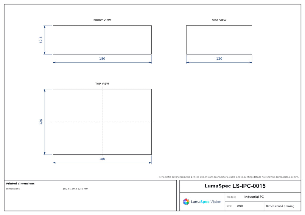 LS-IPC-0015 dimensions (mm)
