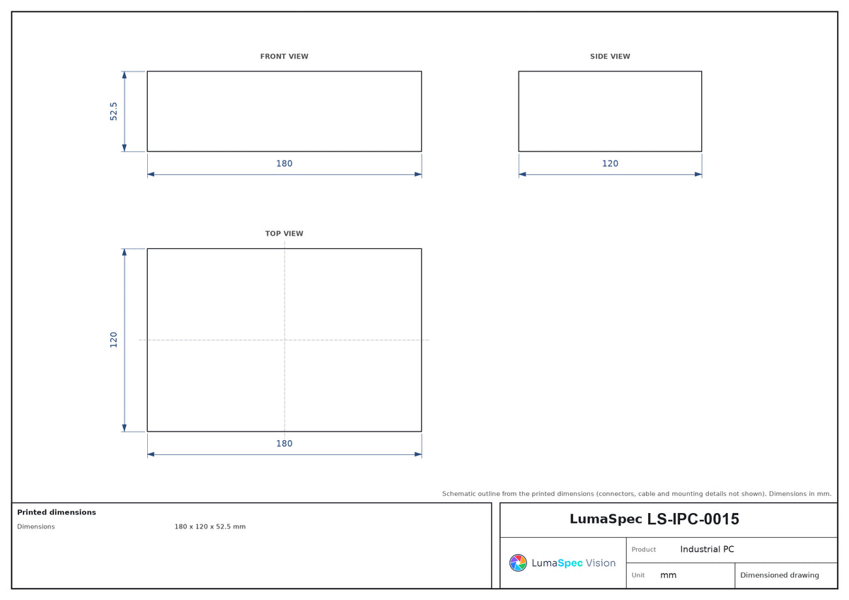 LS-IPC-0015 dimensions (mm)