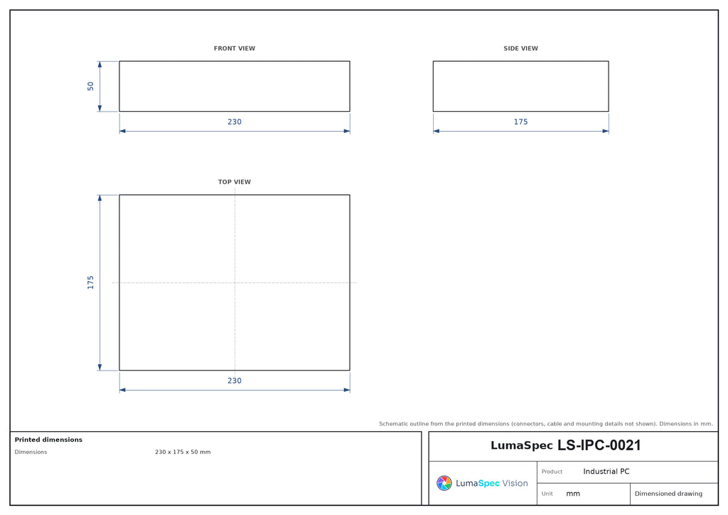 LS-IPC-0021 dimensions (mm)