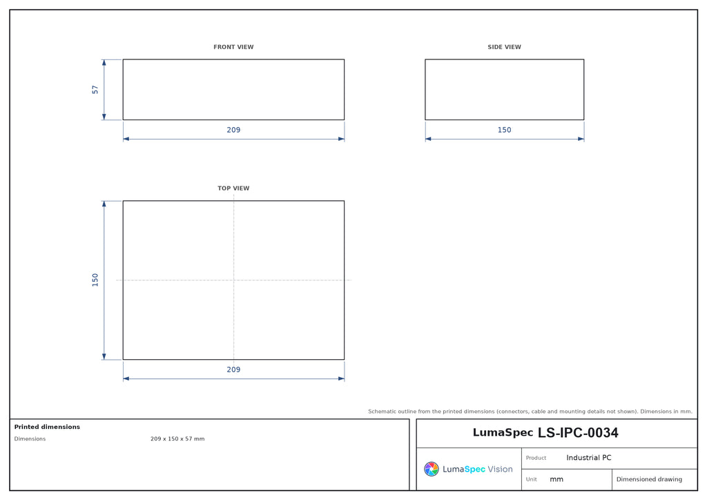 LS-IPC-0034 dimensions (mm)