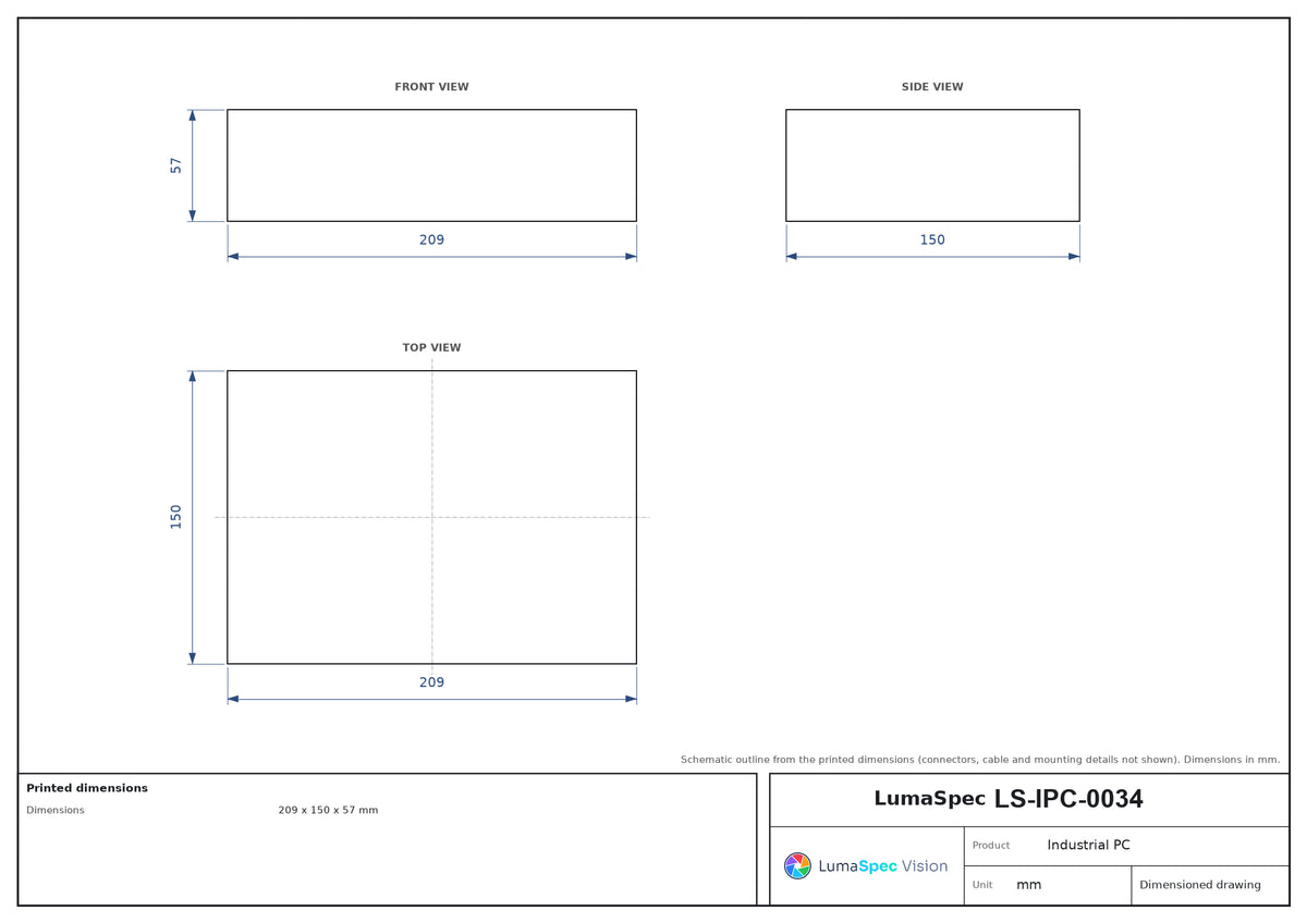 LS-IPC-0034 dimensions (mm)