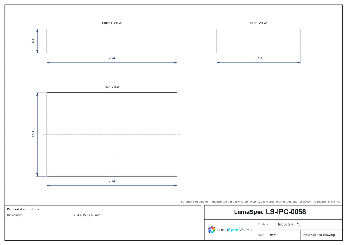 LS-IPC-0058 dimensions (mm)