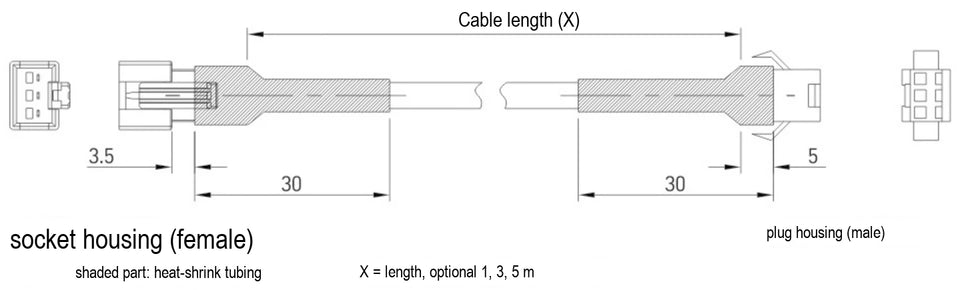 Light extension cables (LS-LAC-S03)