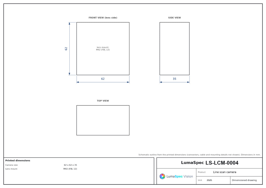 LS-LCM-0004 dimensions (mm)