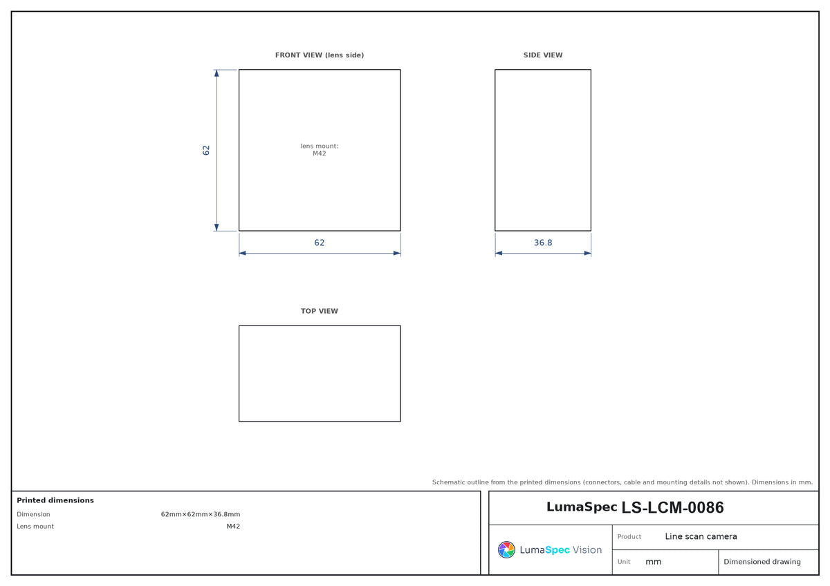 LS-LCM-0086 dimensions (mm)