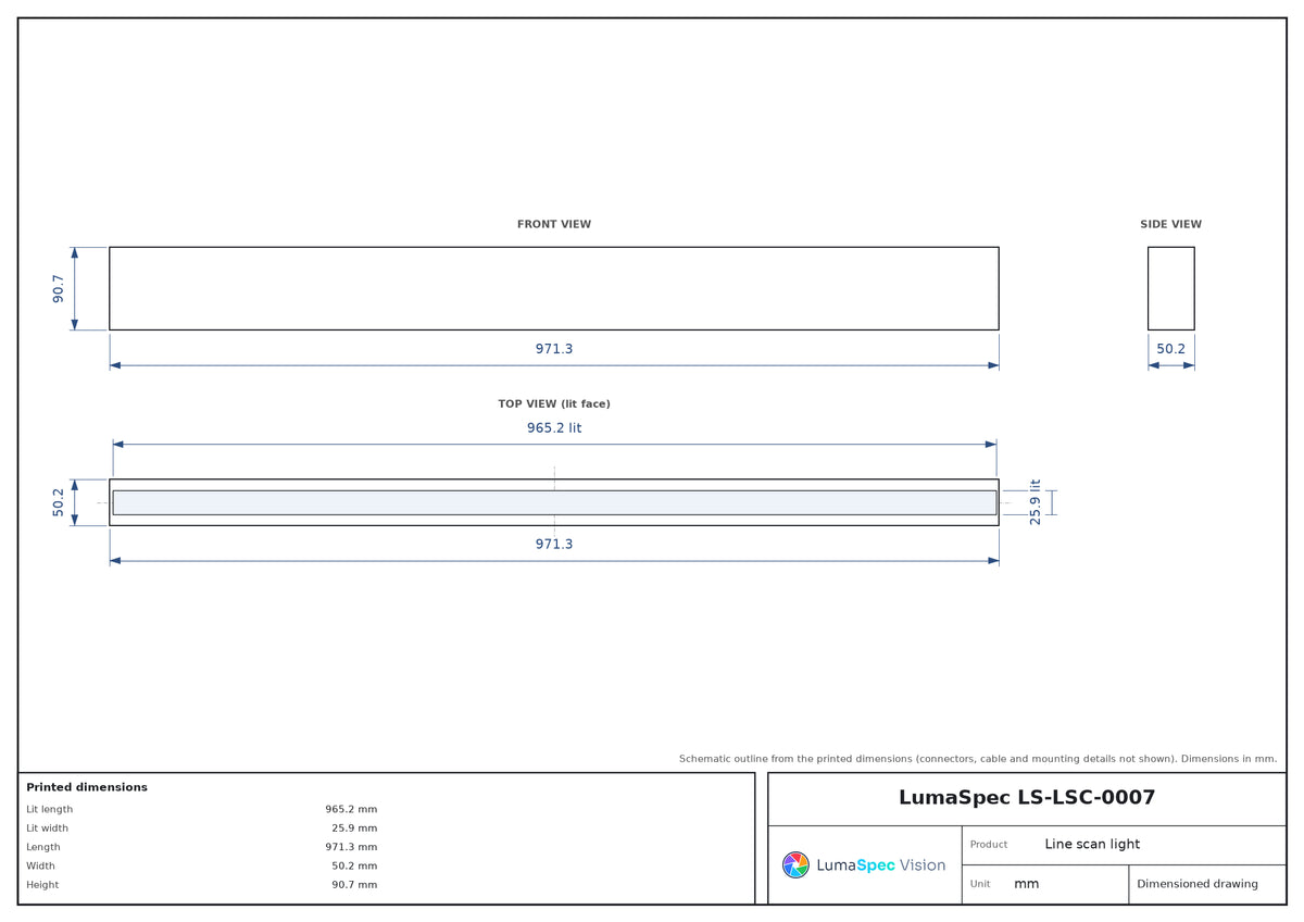 LS-LSC-0007 dimensions (mm)