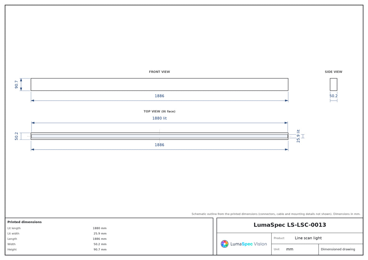 LS-LSC-0013 dimensions (mm)