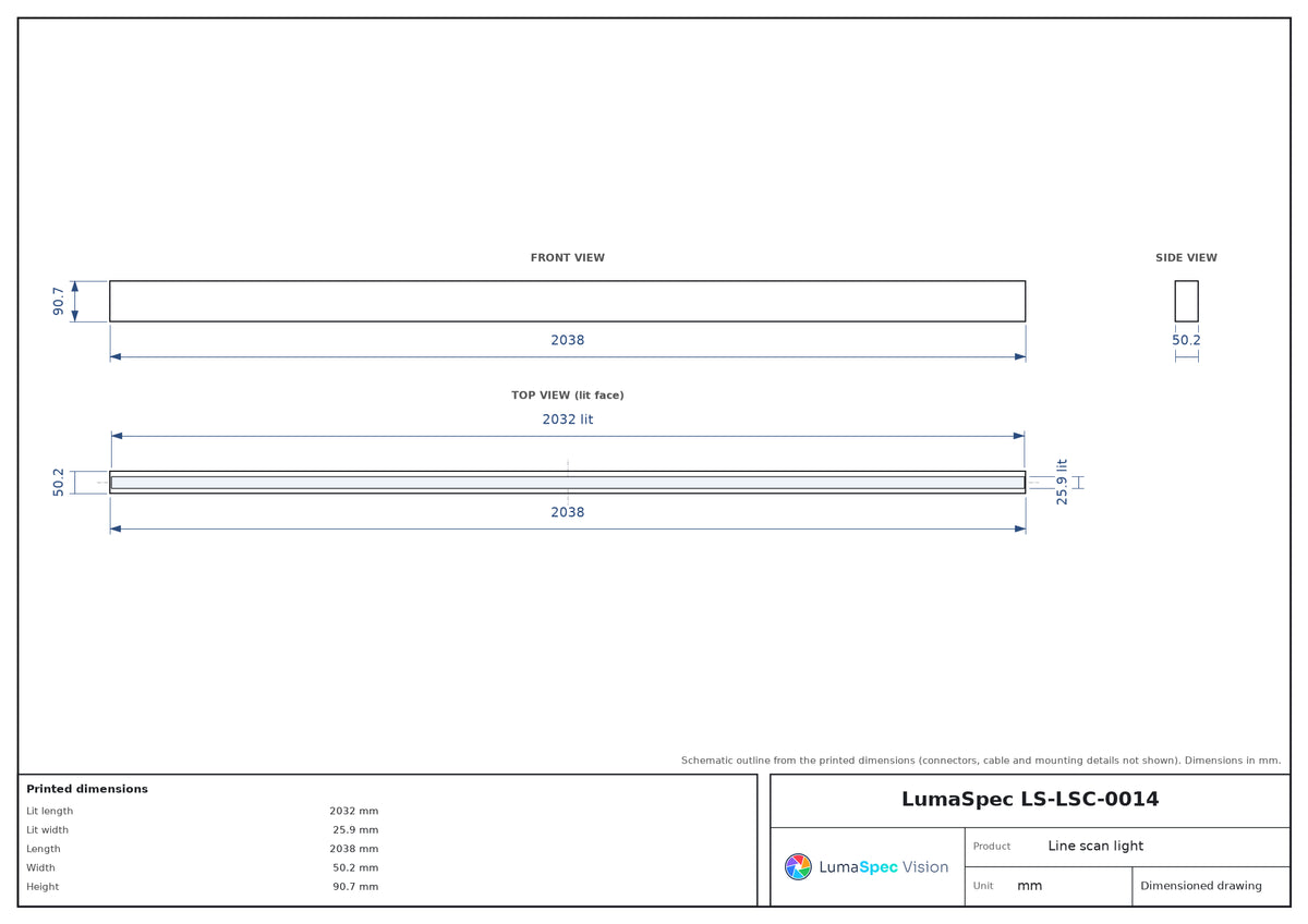 LS-LSC-0014 dimensions (mm)