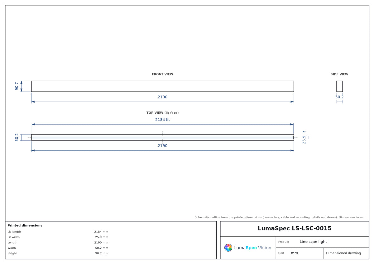 LS-LSC-0015 dimensions (mm)