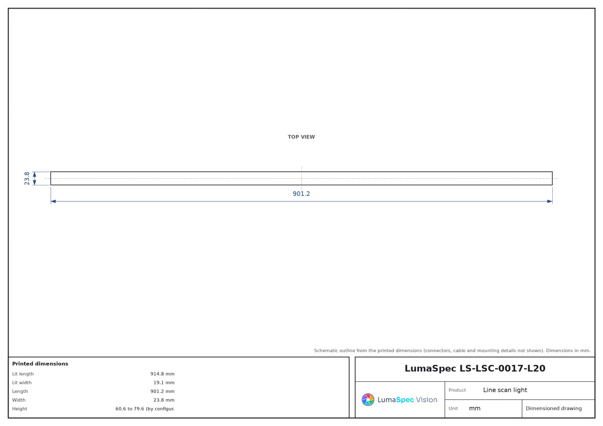Dimensions LS-LSC-0017-L20 (mm)