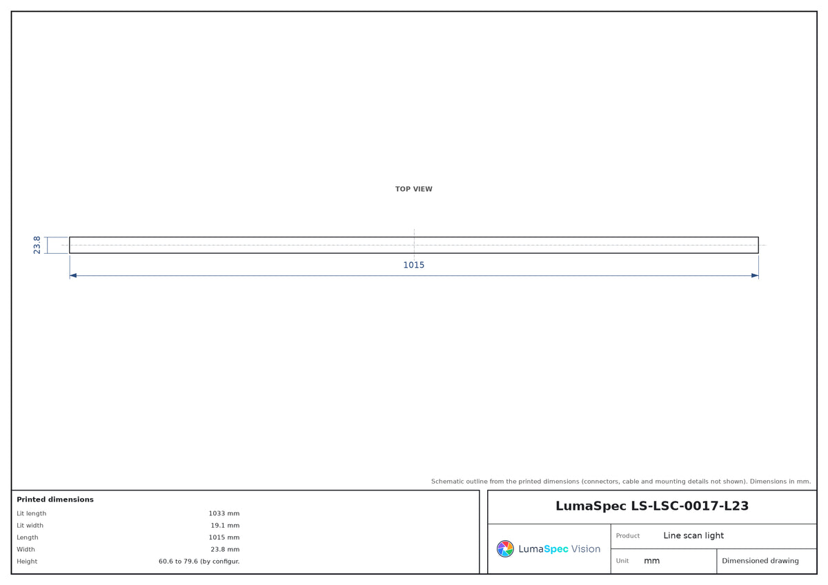 LS-LSC-0017-L23 dimensions (mm)