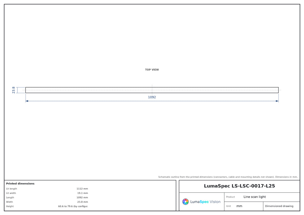 LS-LSC-0017-L25 dimensjoner (mm)