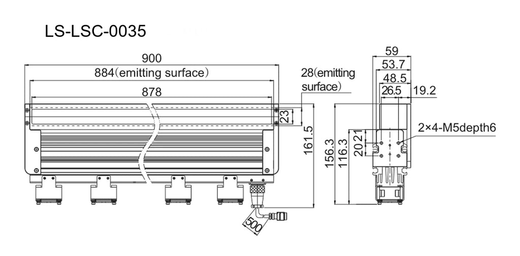 LS-LSC-0035 dimensions (mm)