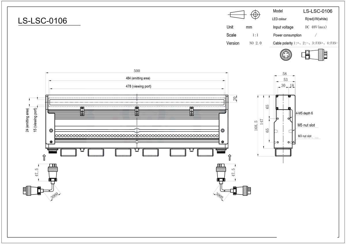 LS-LSC-0106 dimensions (mm)