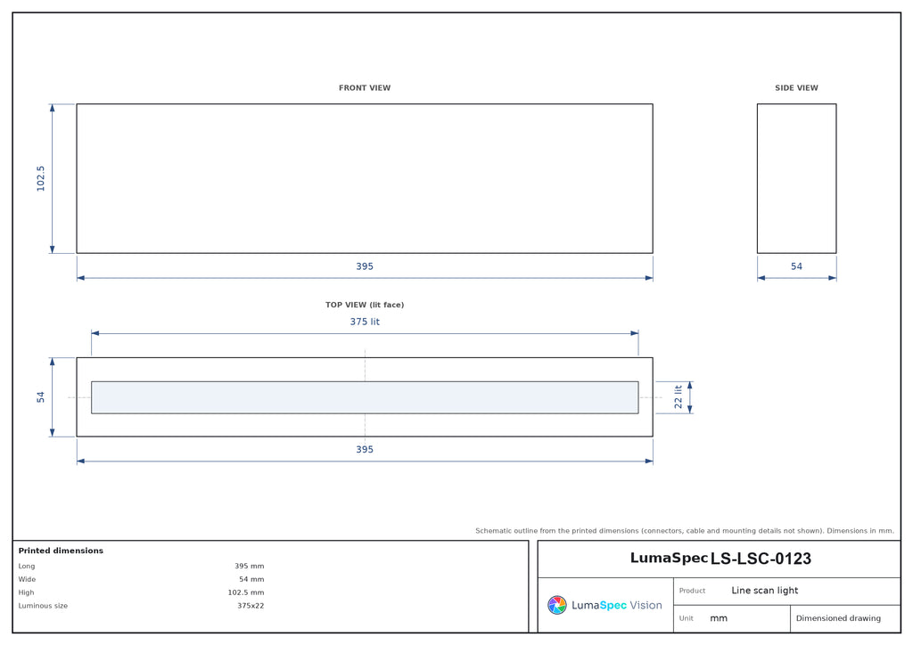 LS-LSC-0123 dimensions (mm)