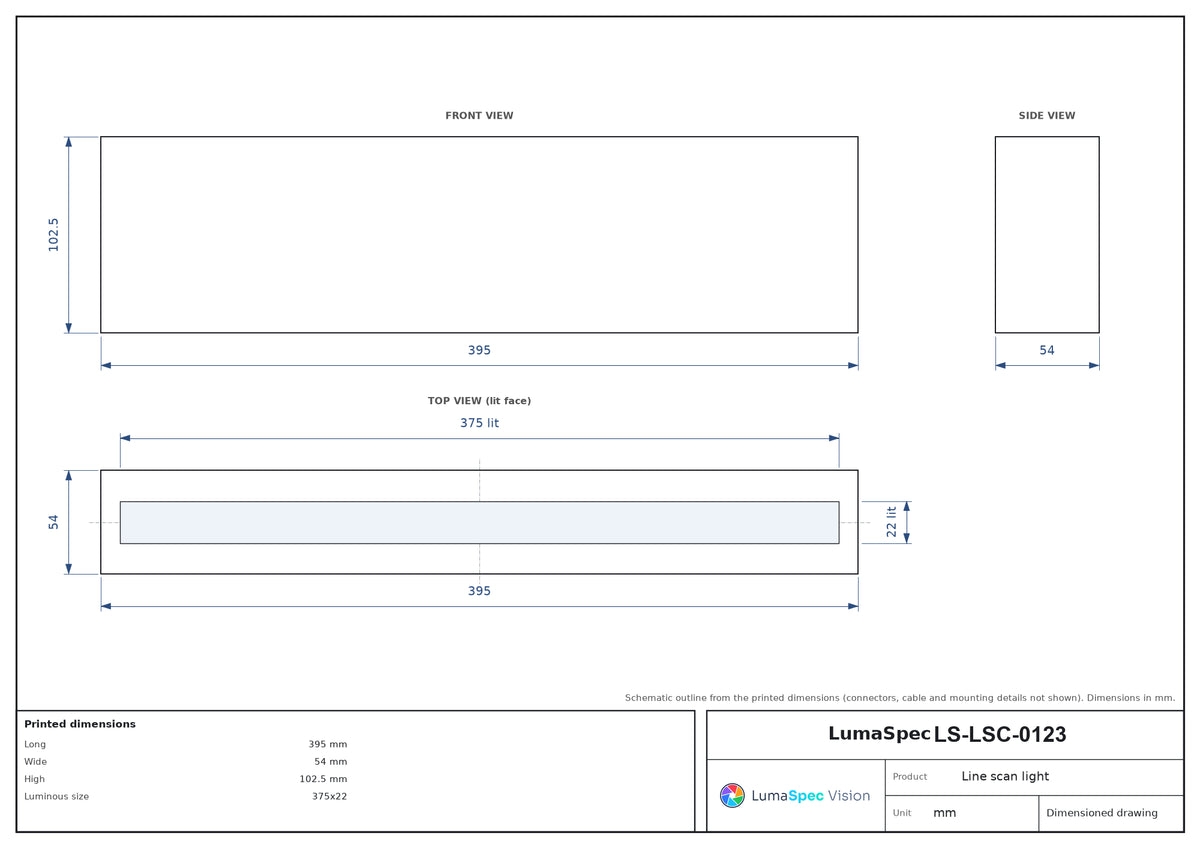 LS-LSC-0123 dimensions (mm)