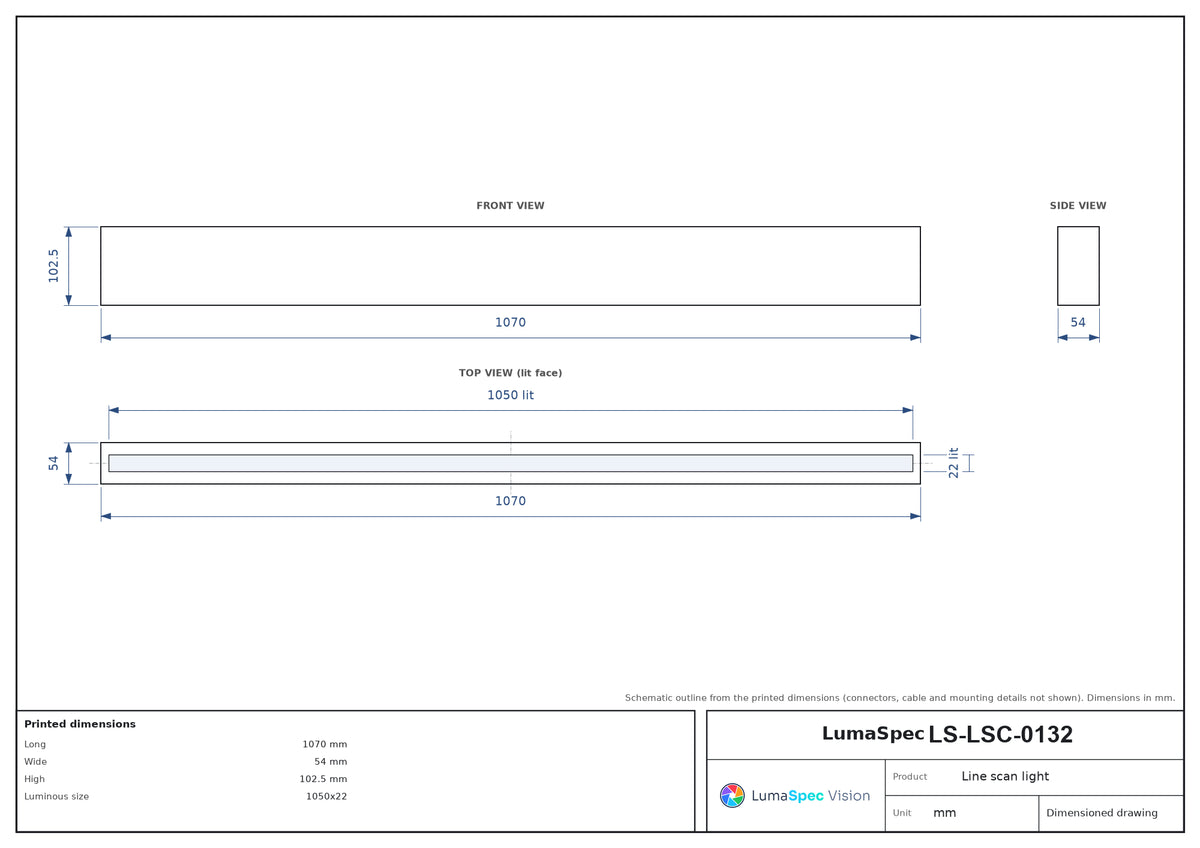 LS-LSC-0132 dimensions (mm)
