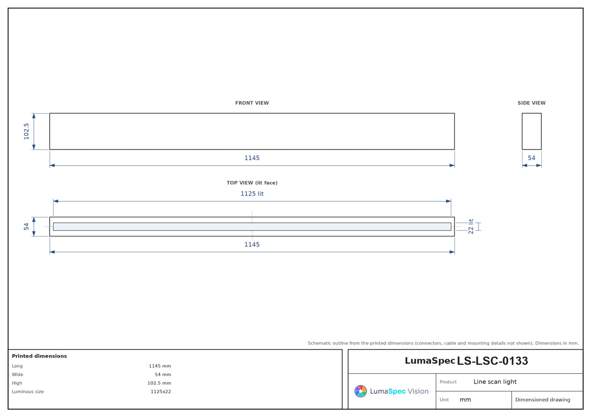 LS-LSC-0133 dimensions (mm)