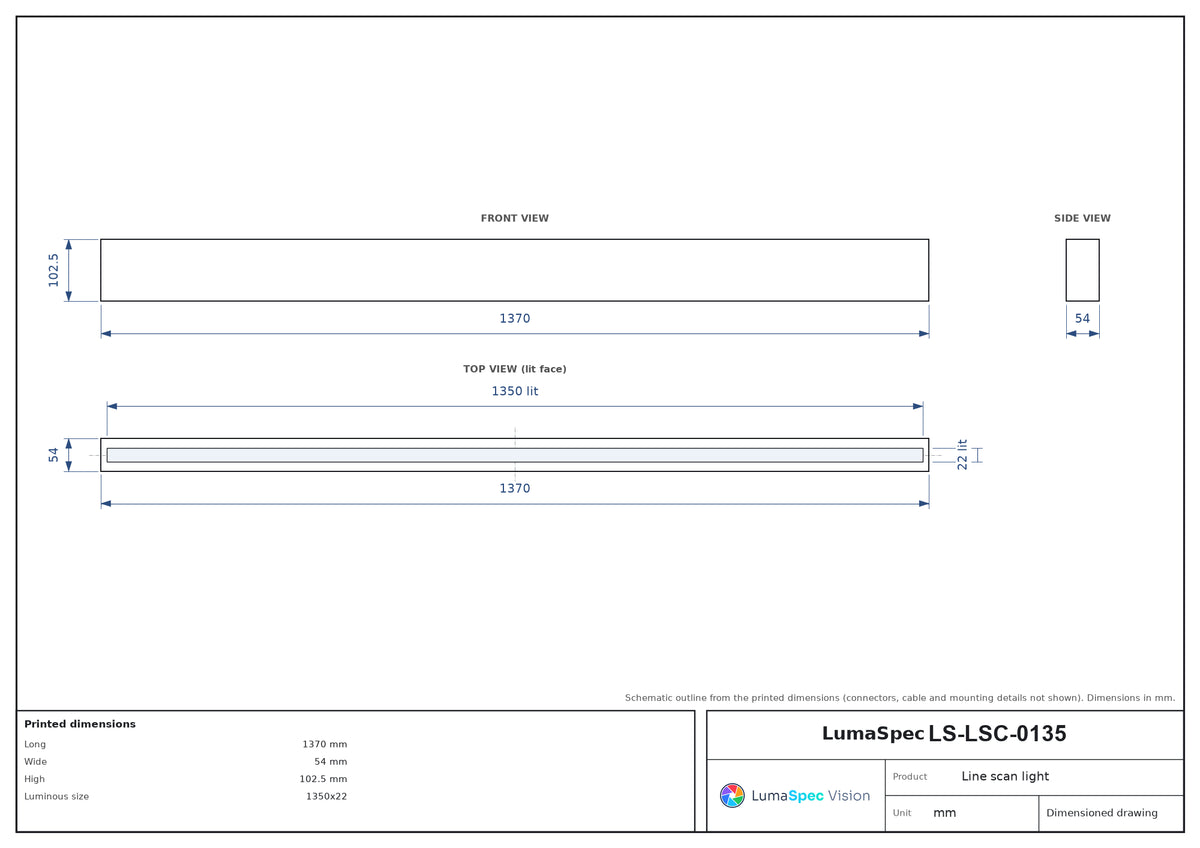LS-LSC-0135 dimensions (mm)