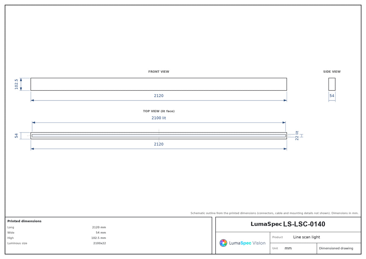 LS-LSC-0140 dimensions (mm)