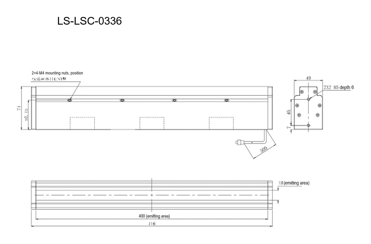 LS-LSC-0336 dimensions (mm)