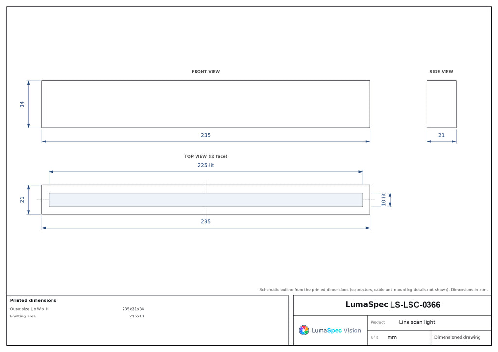LS-LSC-0366 dimensions (mm)