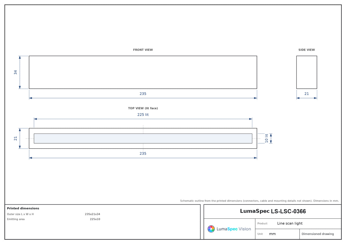 LS-LSC-0366 dimensions (mm)