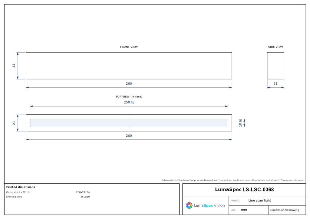 LS-LSC-0368 dimensions (mm)