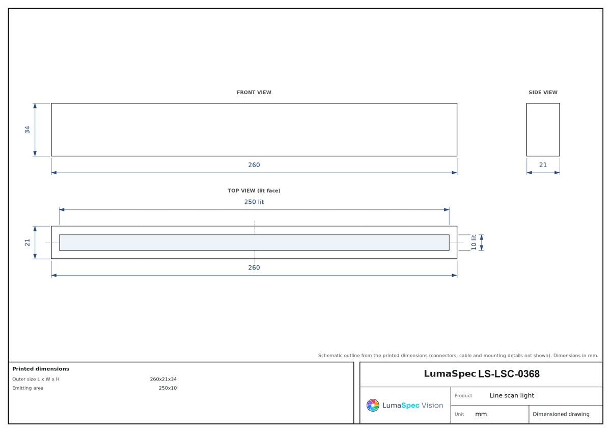 LS-LSC-0368 dimensions (mm)