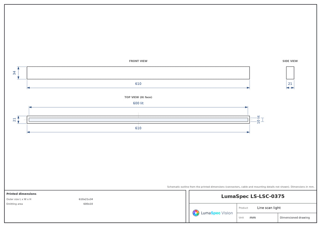 LS-LSC-0375 dimensions (mm)