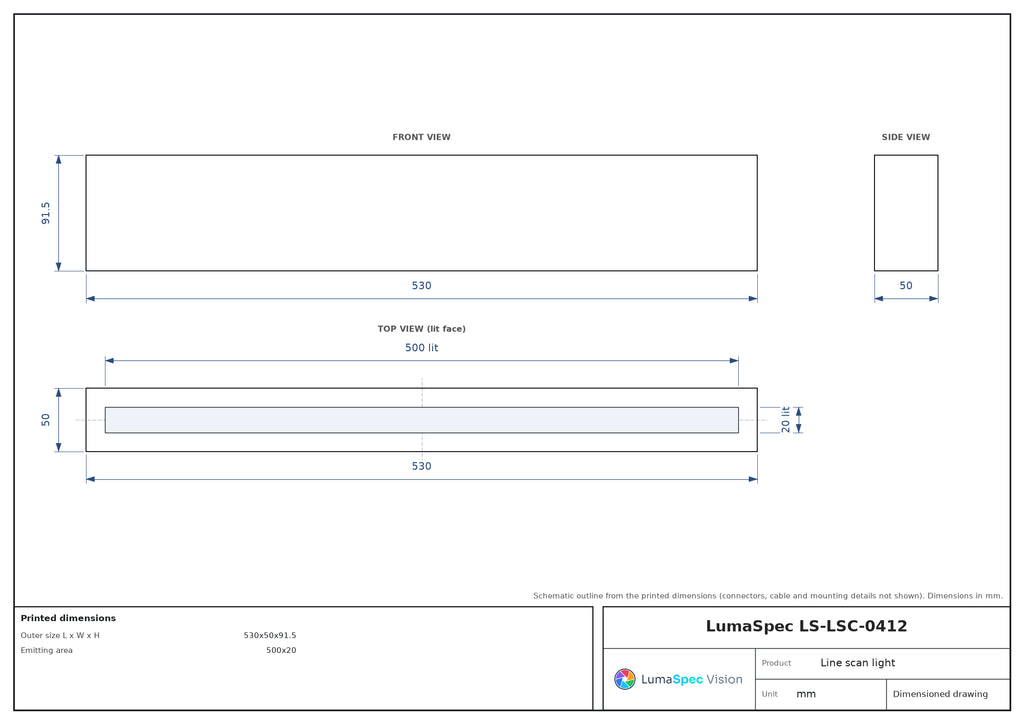 LS-LSC-0412 dimensions (mm)