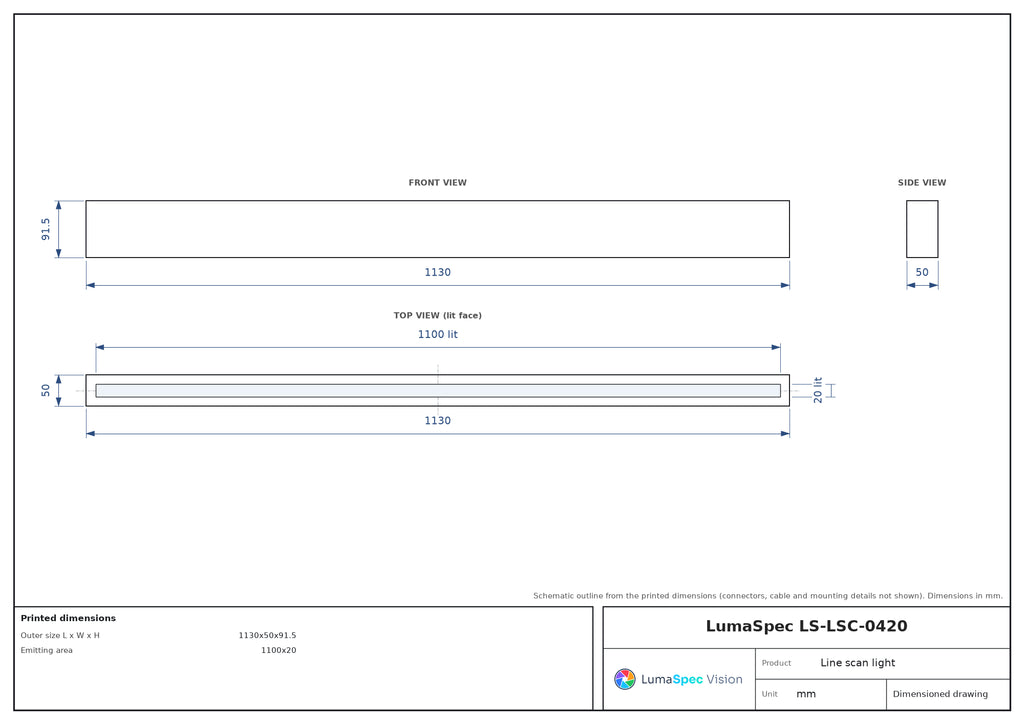 LS-LSC-0420 dimensions (mm)