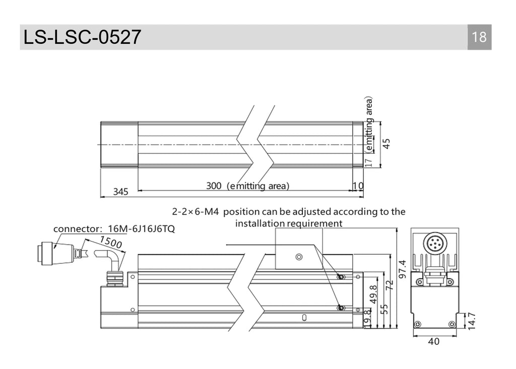 LS-LSC-0527 dimensions (mm)