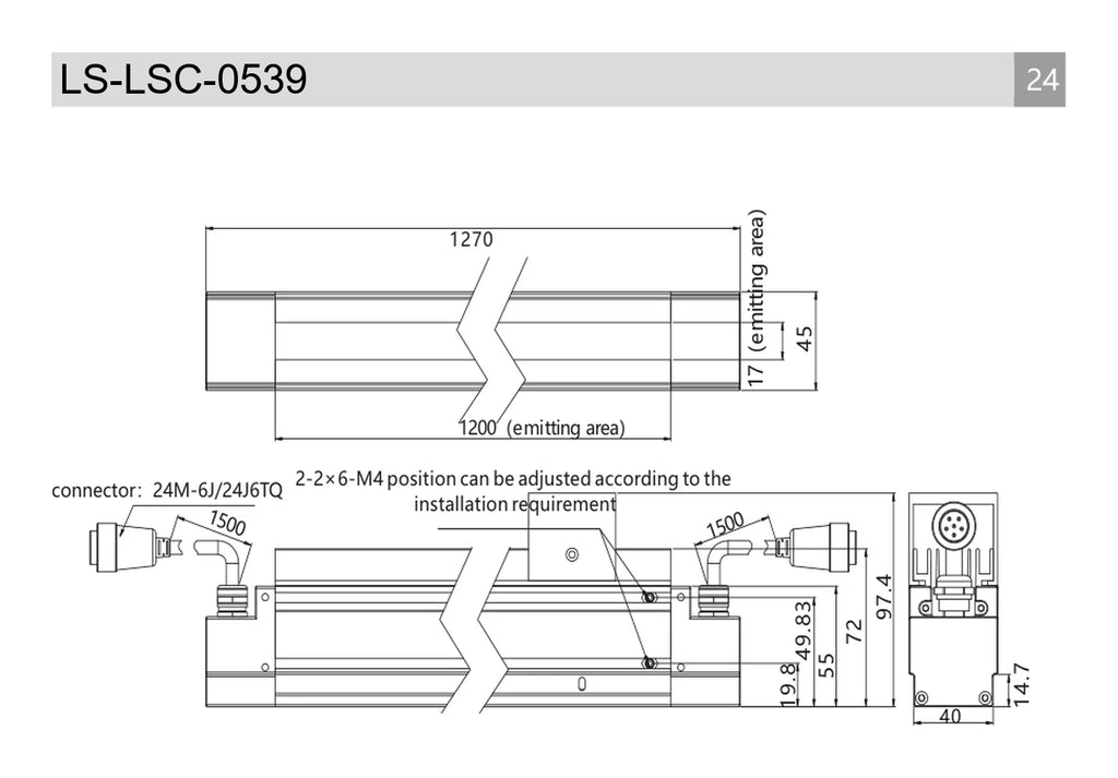 LS-LSC-0539 dimensions (mm)