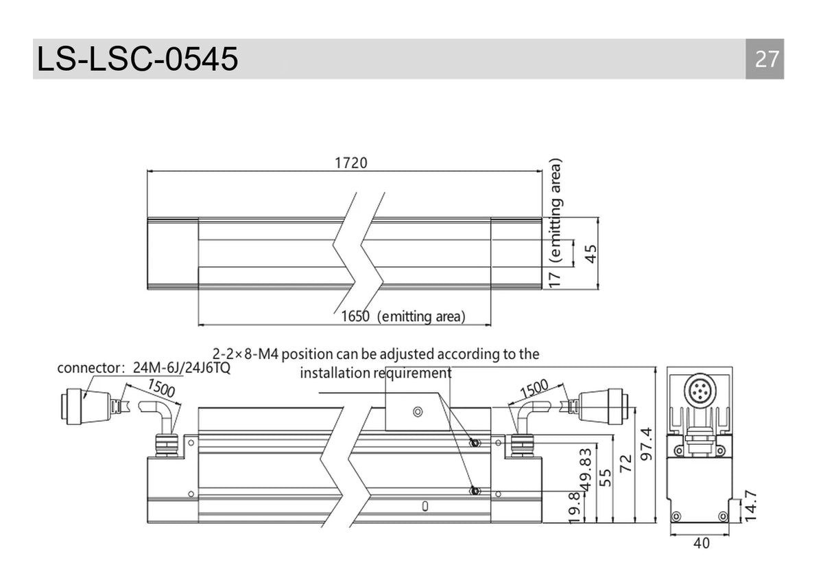 LS-LSC-0545 dimensions (mm)