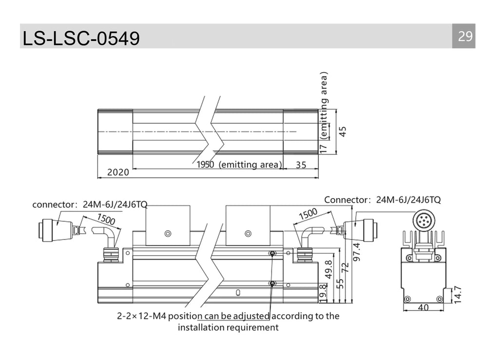 LS-LSC-0549 dimensions (mm)