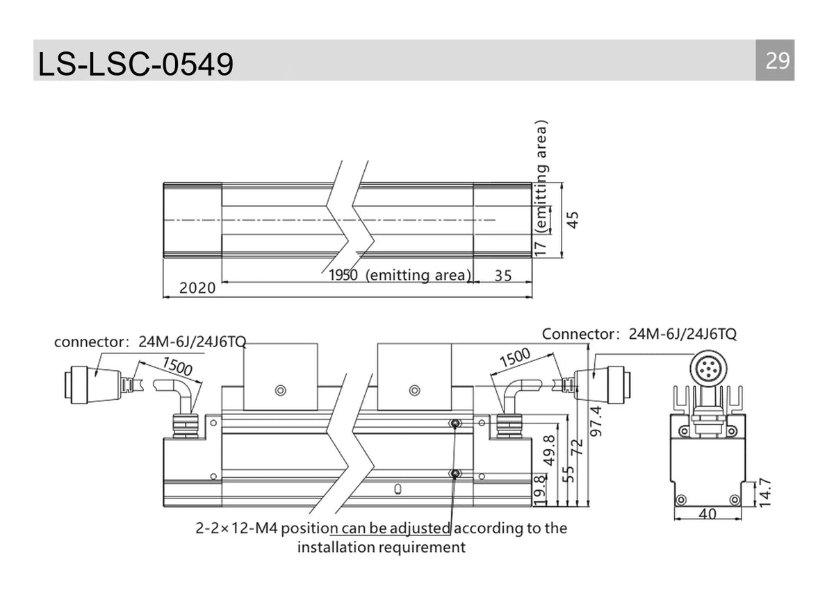 LS-LSC-0549 dimensions (mm)