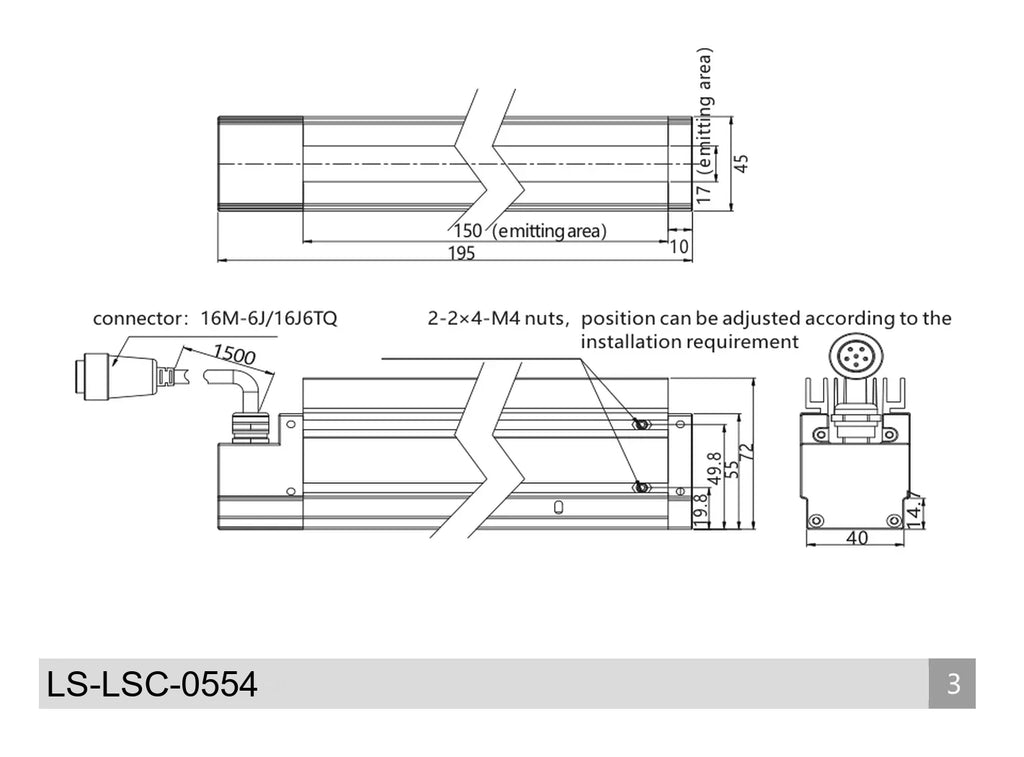 LS-LSC-0554 dimensions (mm)