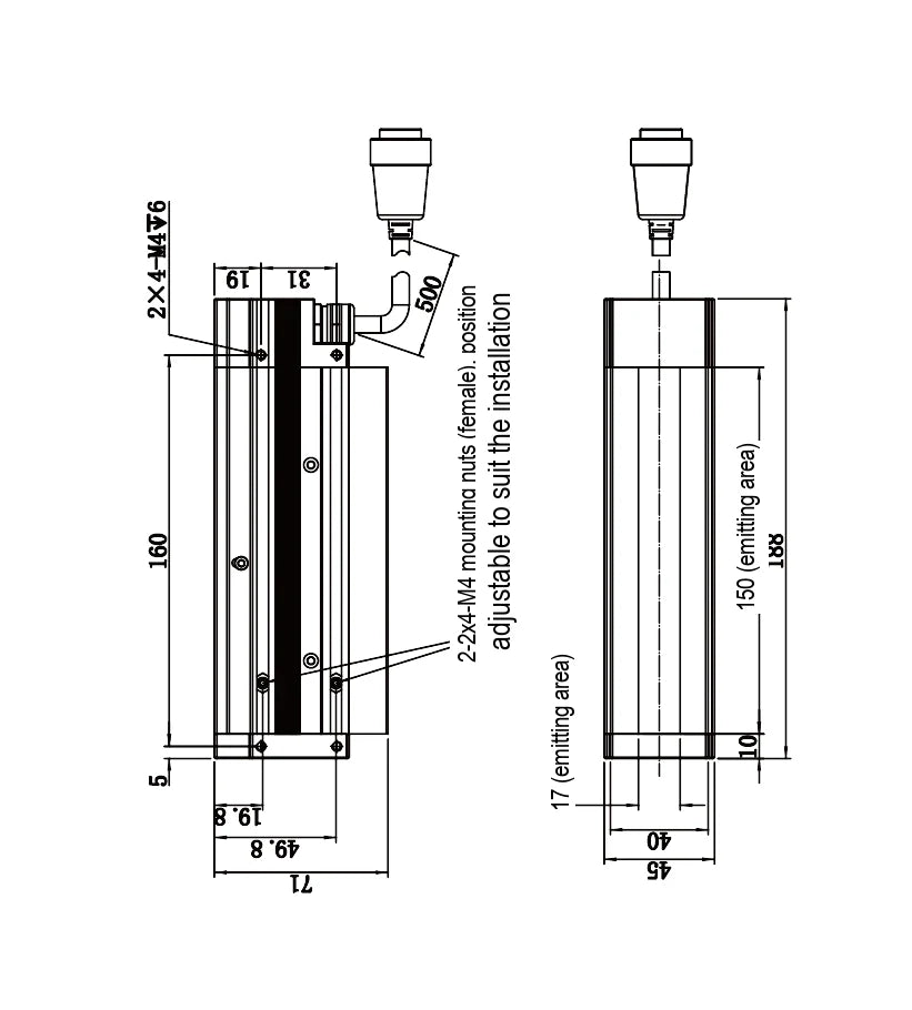 LS-LSC-0633 dimensions (mm)