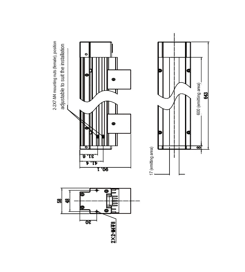 LS-LSC-0654 dimensions (mm)