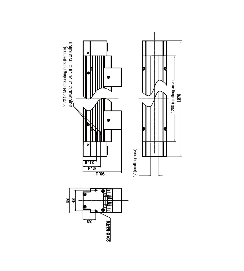 LS-LSC-0660 dimensions (mm)