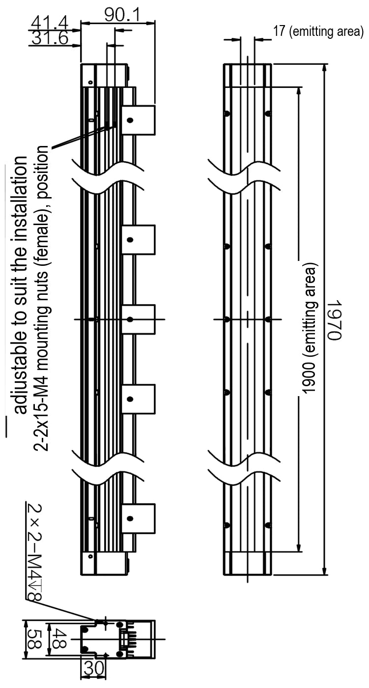 LS-LSC-0666 dimensions (mm)