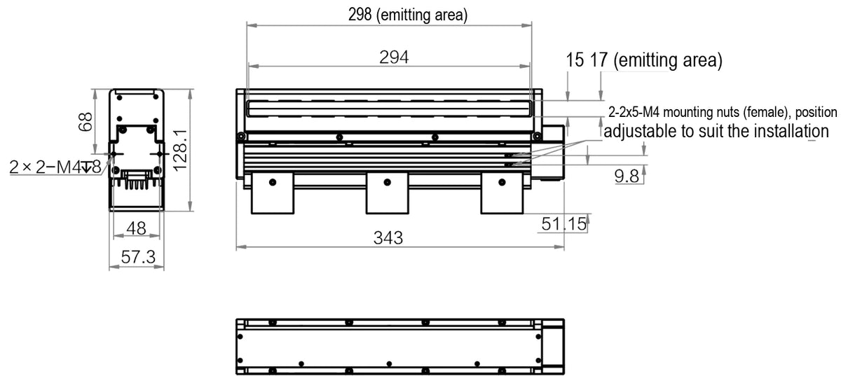 LS-LSC-0670 dimensions (mm)