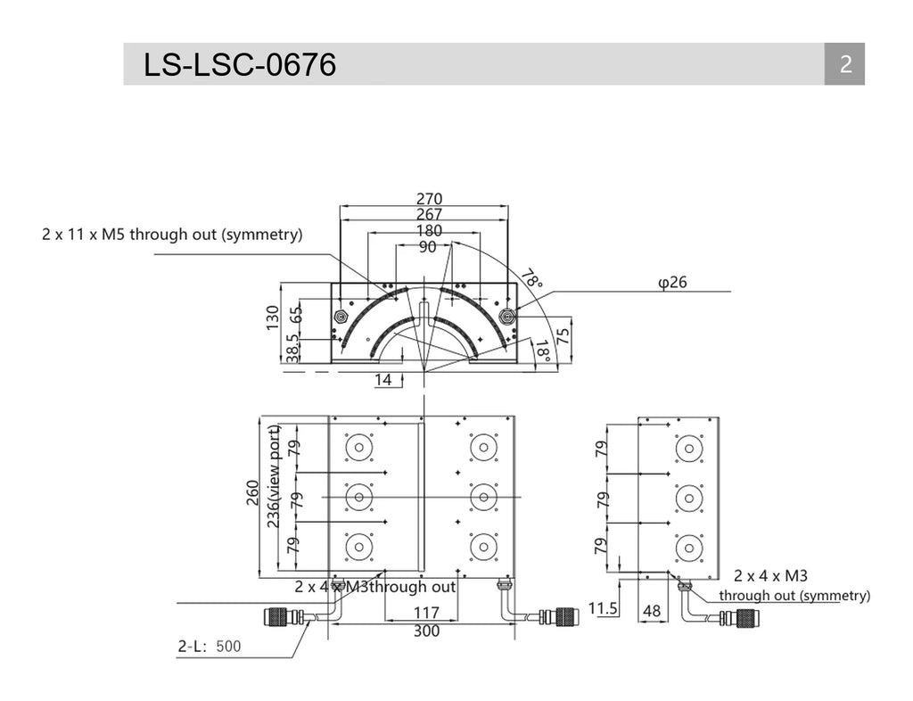 LS-LSC-0676 dimensions (mm)