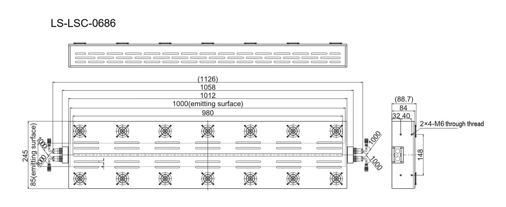 LS-LSC-0686 dimensions (mm)