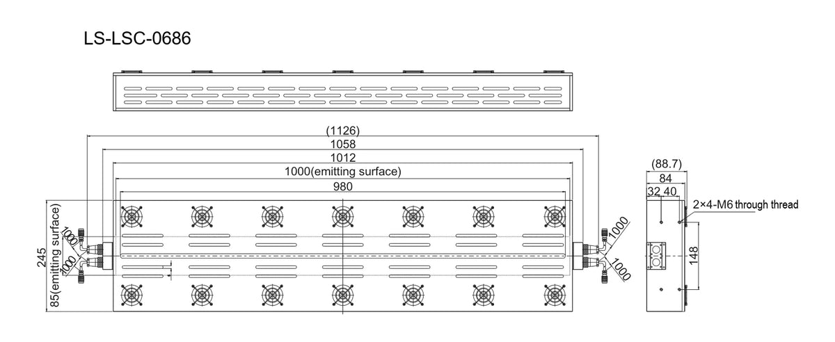 LS-LSC-0686 dimensions (mm)