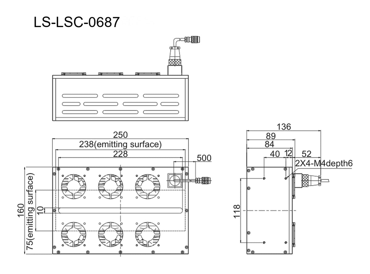 LS-LSC-0687 dimensions (mm)