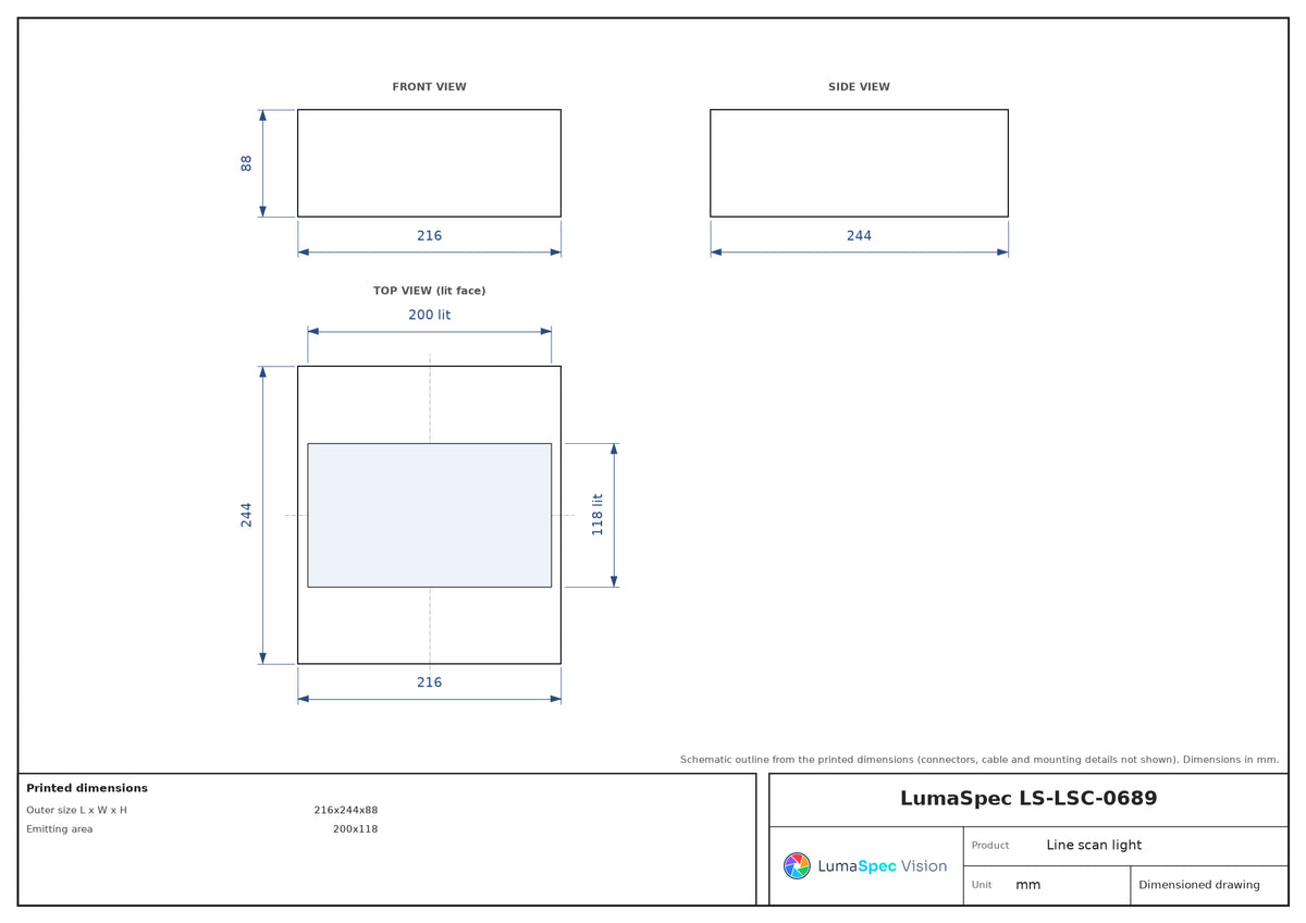 LS-LSC-0689 dimensions (mm)