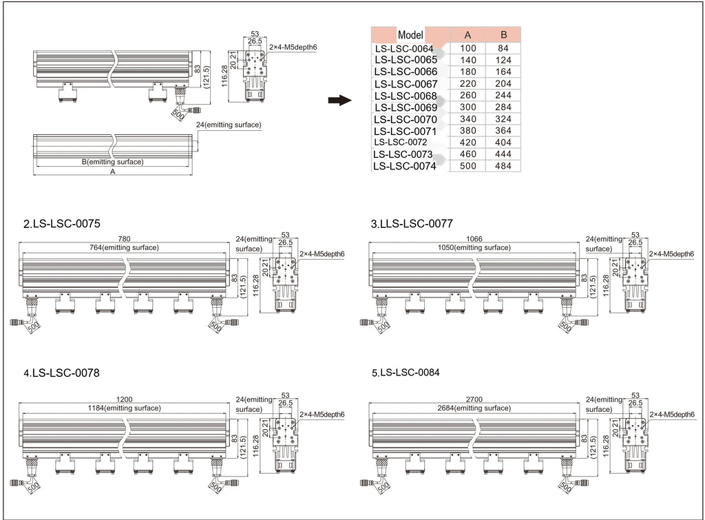 LS-LSC-0066 dimensions (mm)
