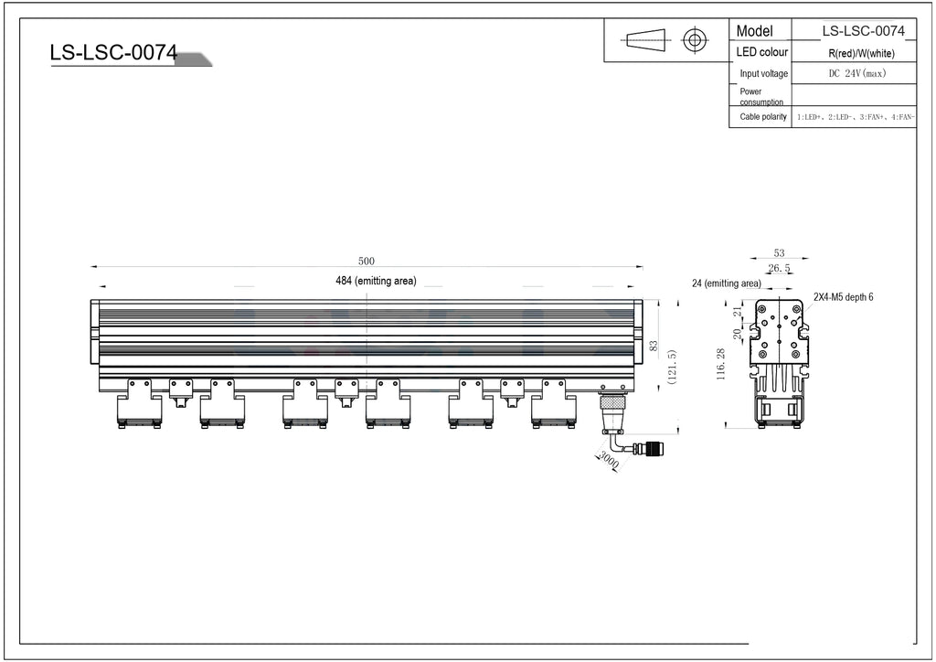 LS-LSC-0074 dimensions (mm)